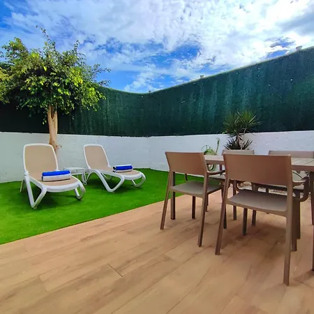 公寓 Con Jardin Privado Junto Al Yumbo 普拉亚戴尔雷安格莱斯
